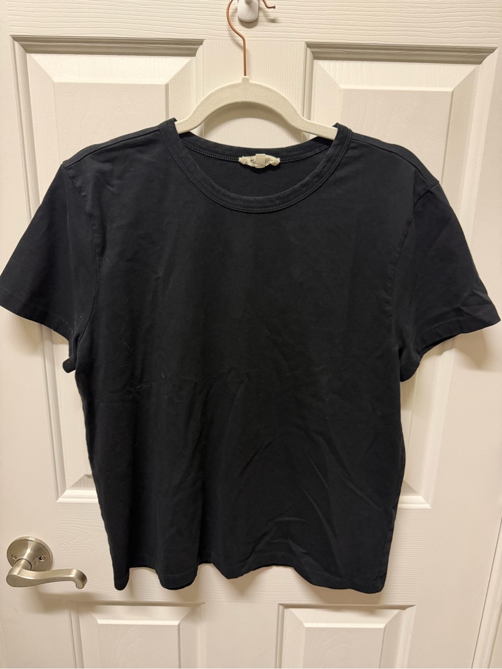 Madewell Black Short Sleeve Crewneck Tee